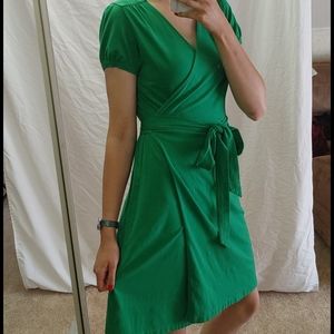 Green Wrap Dress